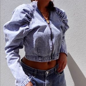 INC Concepts Acid Wash Denim Jacket